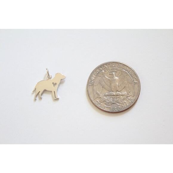Sterling Silver Labrador Dog Charm - Picture 3 of 3